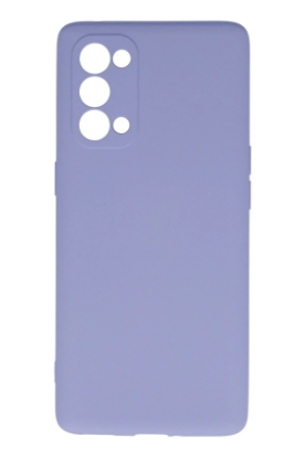 Newface Oppo Reno 5 Pro Kılıf Nano içi Kadife Silikon - Lila resmi