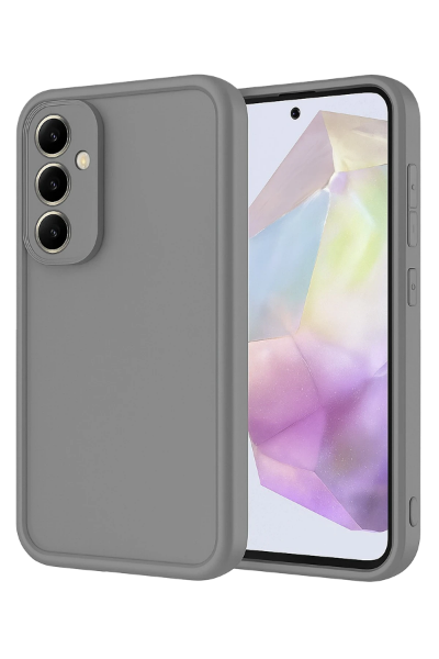 Newface Samsung Galaxy A56 Kılıf Viera Silikon - Gri resmi