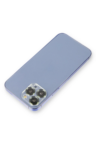 Newface iPhone 12 Pro Max Metal Kamera Lens Koruma Cam - Koyu Yeşil resmi