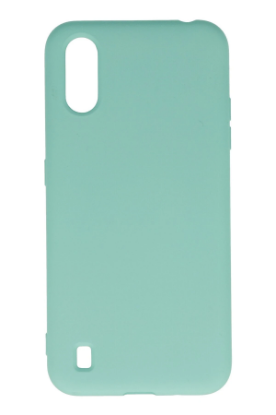 Newface Samsung Galaxy A01 Kılıf Nano içi Kadife Silikon - Turkuaz resmi