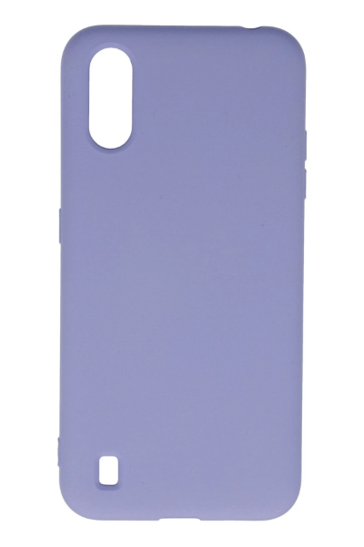 Newface Samsung Galaxy A01 Kılıf Nano içi Kadife Silikon - Lila resmi
