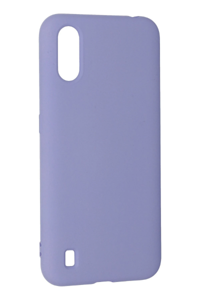 Newface Samsung Galaxy A01 Kılıf Nano içi Kadife Silikon - Lila resmi