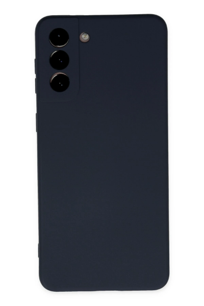 Newface Samsung Galaxy S21 Kılıf Nano içi Kadife Silikon - Lacivert resmi