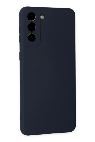 Newface Samsung Galaxy S21 Plus Kılıf Nano içi Kadife Silikon - Lacivert resmi