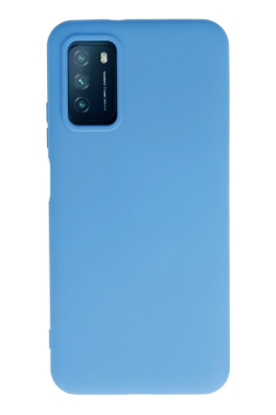 Newface Xiaomi Pocophone M3 Kılıf Nano içi Kadife Silikon - Mavi resmi
