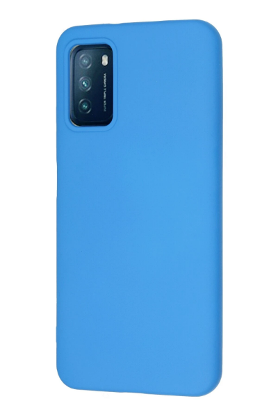 Newface Xiaomi Pocophone M3 Kılıf Nano içi Kadife Silikon - Mavi resmi