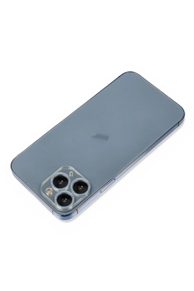 Newface iPhone 11 Pro Max Shine Kamera Lens Koruma Cam - Sierra Blue resmi