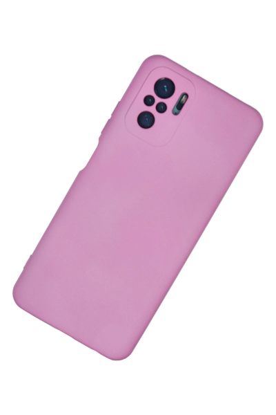 Newface Xiaomi Redmi Note 10 Kılıf Nano içi Kadife Silikon - Pembe resmi