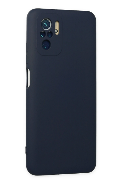 Newface Xiaomi Redmi Note 10 Kılıf Nano içi Kadife Silikon - Lacivert resmi