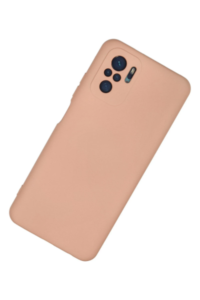 Newface Xiaomi Redmi Note 10 Kılıf Nano içi Kadife Silikon - Pudra resmi