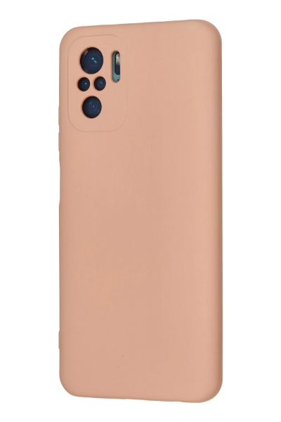 Newface Xiaomi Redmi Note 10 Kılıf Nano içi Kadife Silikon - Pudra resmi