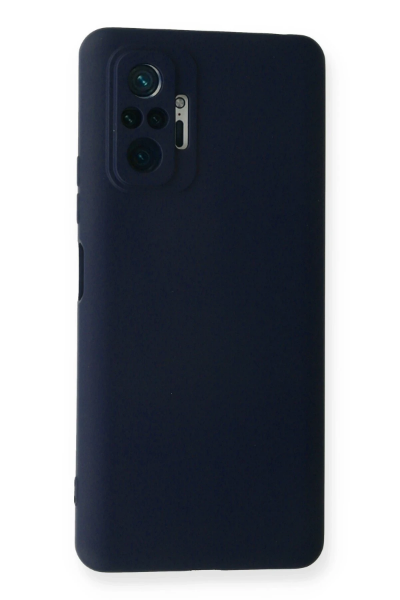 Newface Xiaomi Redmi Note 10 Pro Kılıf Nano içi Kadife Silikon - Lacivert resmi