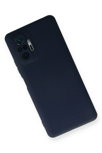 Newface Xiaomi Redmi Note 10 Pro Kılıf Nano içi Kadife Silikon - Lacivert resmi