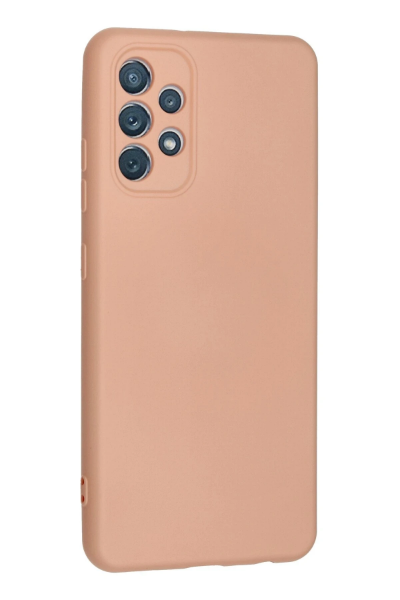 Newface Samsung Galaxy A32 Kılıf Nano içi Kadife Silikon - Pudra resmi