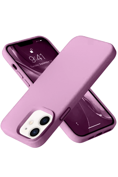 Newface iPhone 12 Kılıf Nano içi Kadife Silikon - Pembe resmi