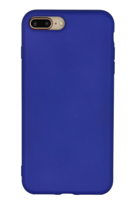 Newface iPhone 7 Plus Kılıf Nano içi Kadife Silikon - Lacivert resmi