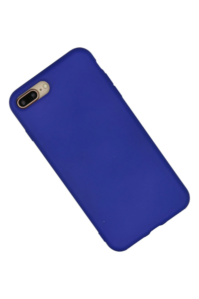 Newface iPhone 7 Plus Kılıf Nano içi Kadife Silikon - Lacivert resmi