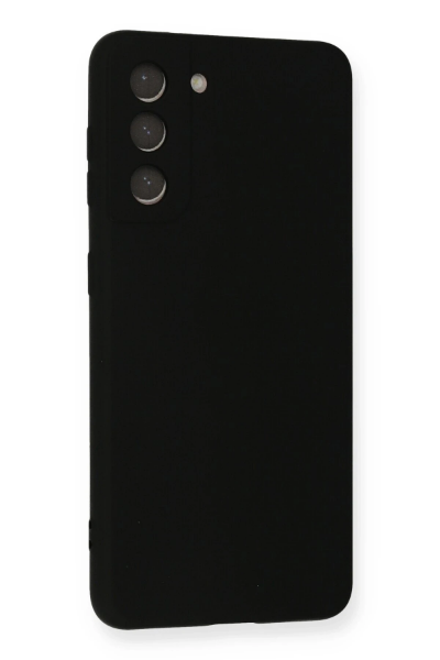 Newface Samsung Galaxy S21 FE Kılıf Nano içi Kadife Silikon - Siyah resmi