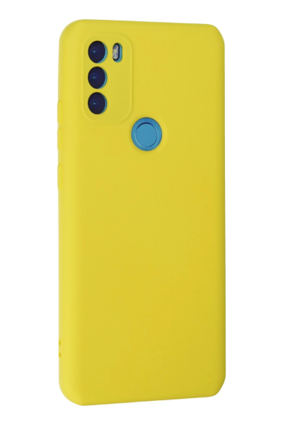 Newface General Mobile GM 21 Plus Kılıf Nano içi Kadife Silikon - Sarı resmi