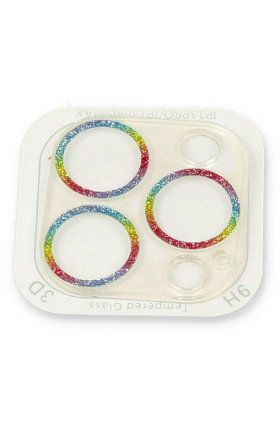 Newface iPhone 13 Pro Shine Kamera Lens Koruma Cam - Rainbow resmi