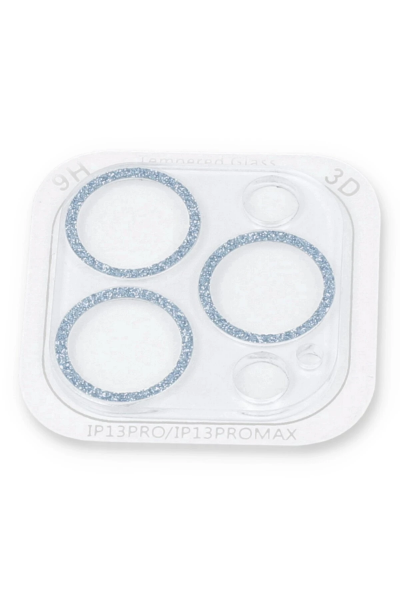 Newface iPhone 13 Pro Max Shine Kamera Lens Koruma Cam - Sierra Blue resmi