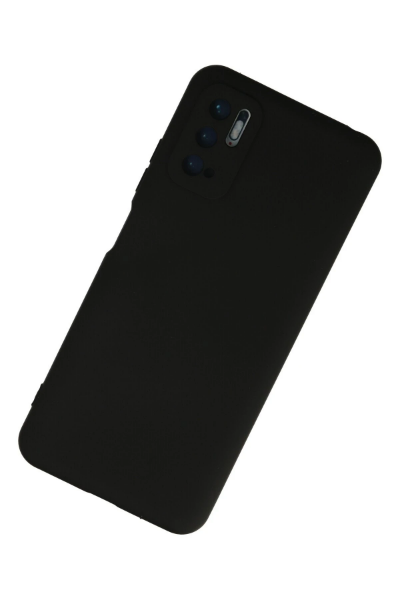 Newface Xiaomi Redmi Note 10 5G Kılıf Nano içi Kadife Silikon - Siyah resmi