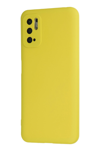 Newface Xiaomi Redmi Note 10 5G Kılıf Nano içi Kadife Silikon - Sarı resmi