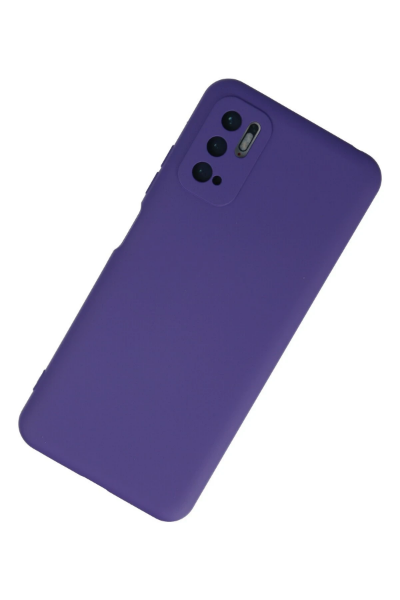 Newface Xiaomi Redmi Note 10 5G Kılıf Nano içi Kadife Silikon - Mor resmi