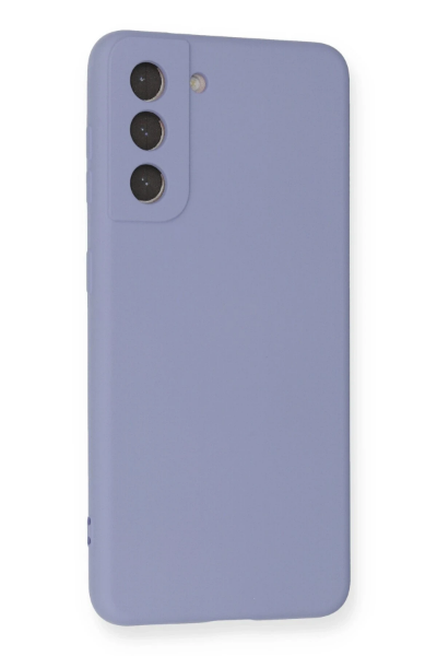 Newface Samsung Galaxy S21 FE Kılıf Nano içi Kadife Silikon - Lila resmi