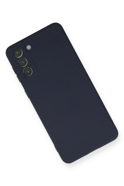 Newface Samsung Galaxy S21 FE Kılıf Nano içi Kadife Silikon - Lacivert resmi