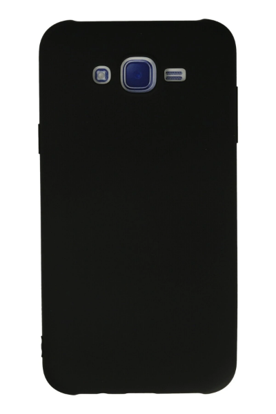 Newface Samsung Galaxy J7 Kılıf Nano içi Kadife Silikon - Siyah resmi