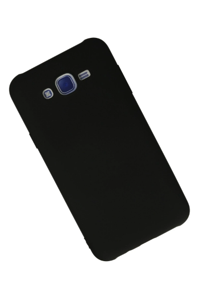 Newface Samsung Galaxy J7 Kılıf Nano içi Kadife Silikon - Siyah resmi