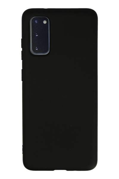 Newface Samsung Galaxy S20 Kılıf Nano içi Kadife Silikon - Siyah resmi