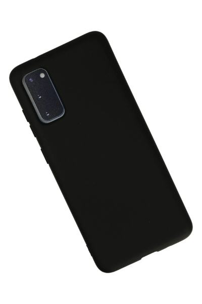 Newface Samsung Galaxy S20 Kılıf Nano içi Kadife Silikon - Siyah resmi