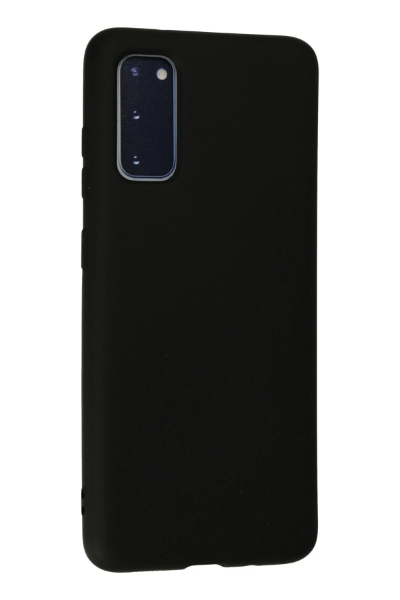 Newface Samsung Galaxy S20 Kılıf Nano içi Kadife Silikon - Siyah resmi