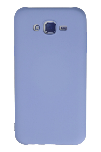 Newface Samsung Galaxy J7 Kılıf Nano içi Kadife Silikon - Lila resmi