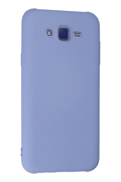Newface Samsung Galaxy J7 Kılıf Nano içi Kadife Silikon - Lila resmi