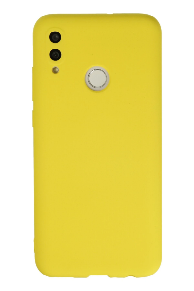 Newface Huawei P Smart 2019 Kılıf Nano içi Kadife Silikon - Sarı resmi