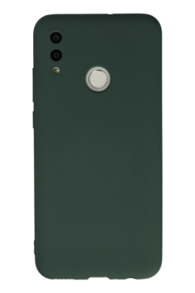 Newface Huawei P Smart 2019 Kılıf Nano içi Kadife Silikon - Koyu Yeşil resmi
