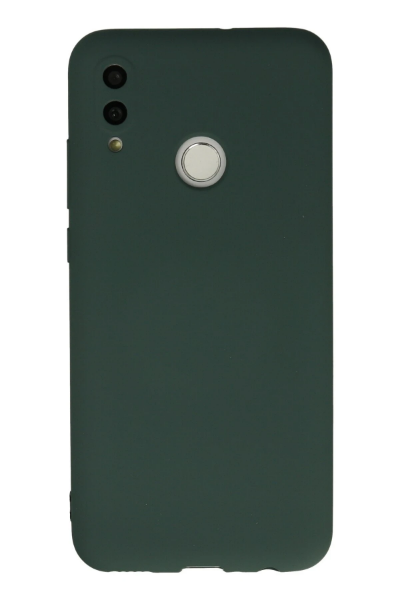 Newface Huawei P Smart 2019 Kılıf Nano içi Kadife Silikon - Koyu Yeşil resmi
