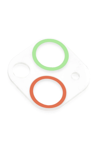 Newface iPhone 13 Mini Renkli Kamera Lens Koruma Cam - Yeşil-Pembe resmi