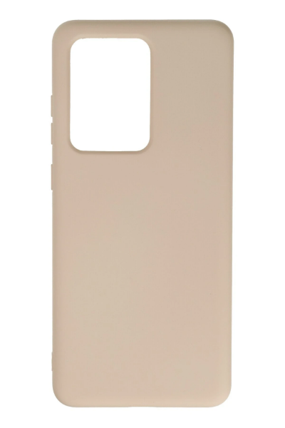 Newface Samsung Galaxy S20 Ultra Kılıf Nano içi Kadife Silikon - Pudra resmi