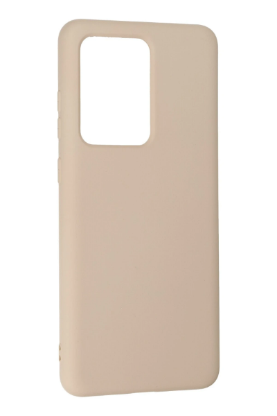 Newface Samsung Galaxy S20 Ultra Kılıf Nano içi Kadife Silikon - Pudra resmi