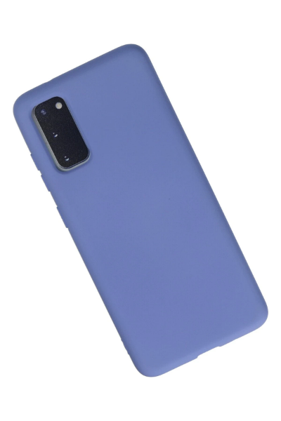 Newface Samsung Galaxy S20 Kılıf Nano içi Kadife Silikon - Lila resmi