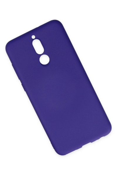 Newface Huawei Mate 10 Lite Kılıf Nano içi Kadife Silikon - Mor resmi