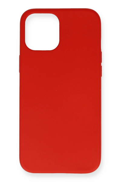 Newface iPhone 12 Mini Kılıf Nano içi Kadife Silikon - Kırmızı resmi