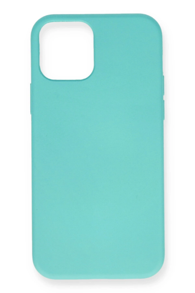 Newface iPhone 12 Mini Kılıf Nano içi Kadife Silikon - Turkuaz resmi