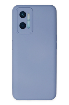 Newface Oppo A96 Kılıf Nano içi Kadife Silikon - Lila resmi