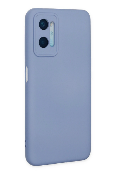 Newface Oppo A96 Kılıf Nano içi Kadife Silikon - Lila resmi