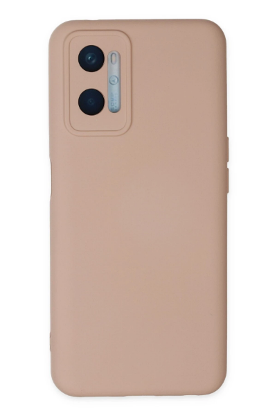 Newface Oppo A96 Kılıf Nano içi Kadife Silikon - Pudra resmi